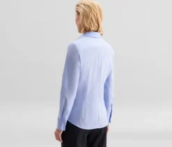 Seidensticker Bluse Slim Fit non iron, hellblau
