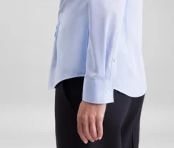 Seidensticker Bluse Slim Fit non iron, hellblau