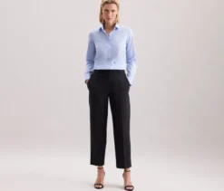 Seidensticker Bluse Slim Fit non iron, hellblau