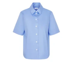 Seidensticker Kurzarm-Bluse, hellblau