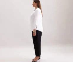 Seidensticker Popeline-Bluse mit Karodetail