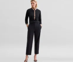 Seidensticker Popeline-Bluse mit Karodetail