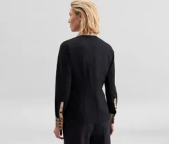 Seidensticker Popeline-Bluse mit Karodetail