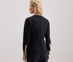 Seidensticker Popeline-Bluse mit Karodetail