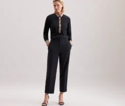 Seidensticker Popeline-Bluse mit Karodetail