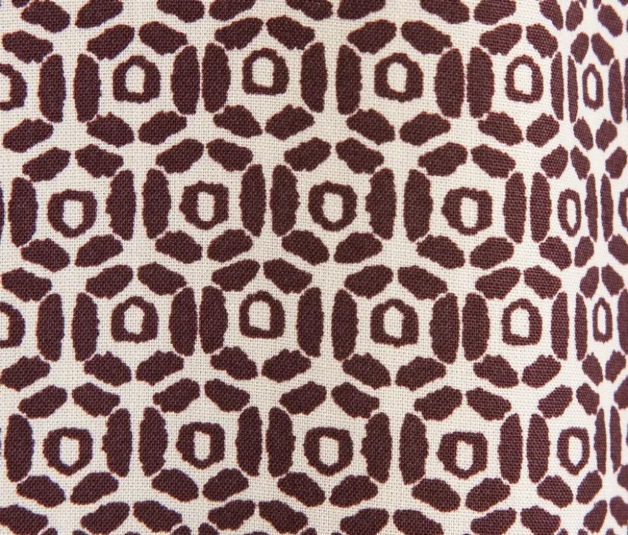 Seidensticker Tunika aus Viskose, ecru-burgundy Alloverprint