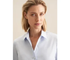 Seidensticker Twillbluse, hellblau