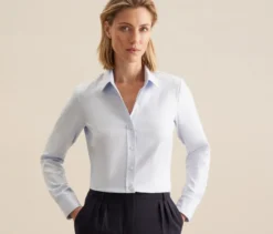 Seidensticker Twillbluse, hellblau
