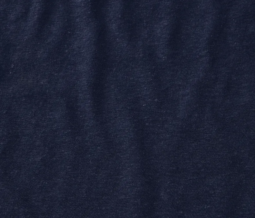 Shirt aus Leinenmix, navy