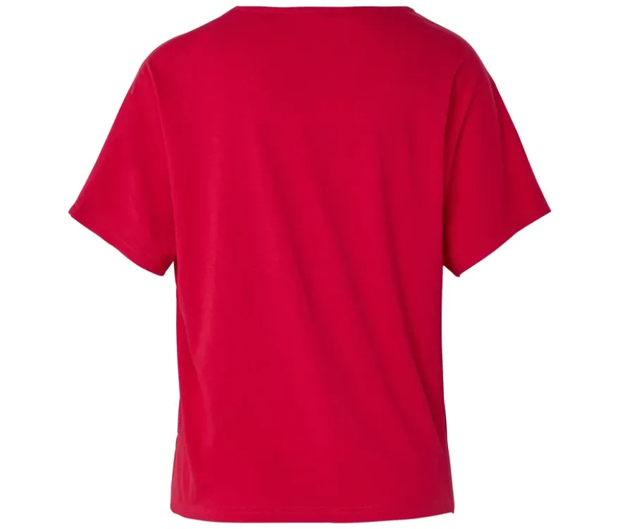 Shirt aus Leinenmix, rot
