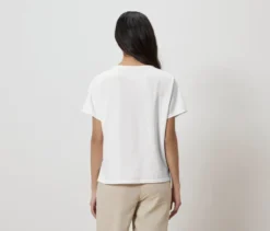 Shirt aus Leinenmix, weiß