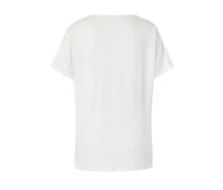 Shirt aus Leinenmix, weiß