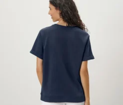 Shirt aus Modalmix, dunkelblau