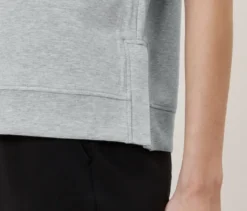 Shirt aus Modalmix, grau meliert