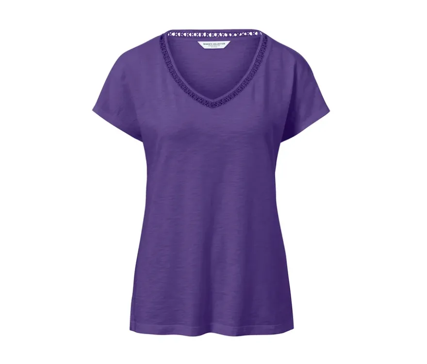 Shirt aus Modalmix, lila