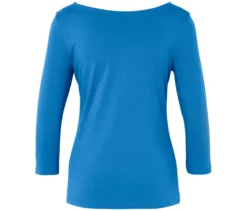 Shirt mit 3/4-Arm, blau