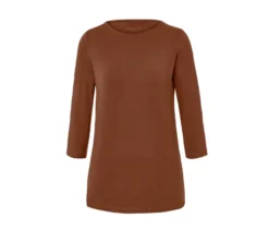 Shirt mit 3/4-Arm, cognac