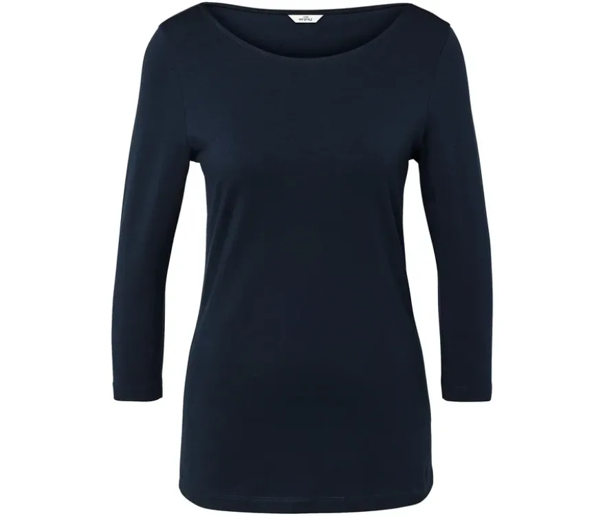 Shirt mit 3/4-Arm, dunkelblau