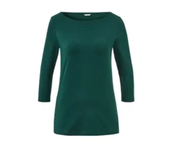 Shirt mit 3/4-Arm, dunkelgrün