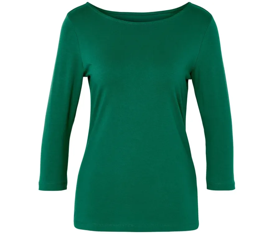 Shirt mit 3/4-Arm, grün