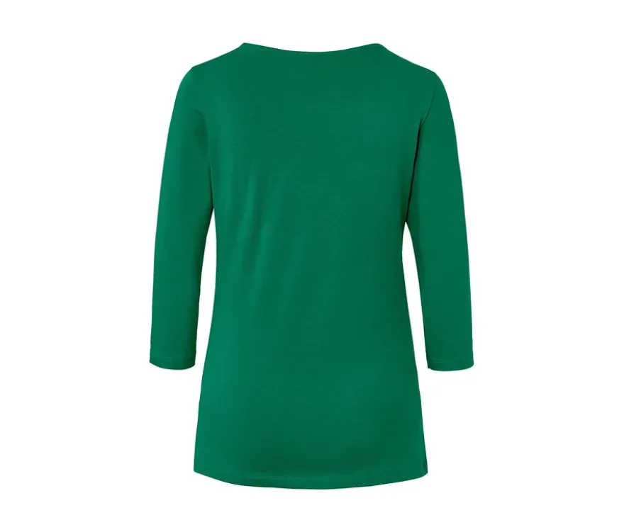 Shirt mit 3/4-Arm, grün