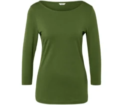 Shirt mit 3/4-Arm, Hellgrün