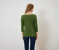 Shirt mit 3/4-Arm, Hellgrün