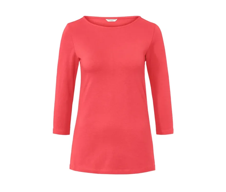 Shirt mit 3/4-Arm, koralle