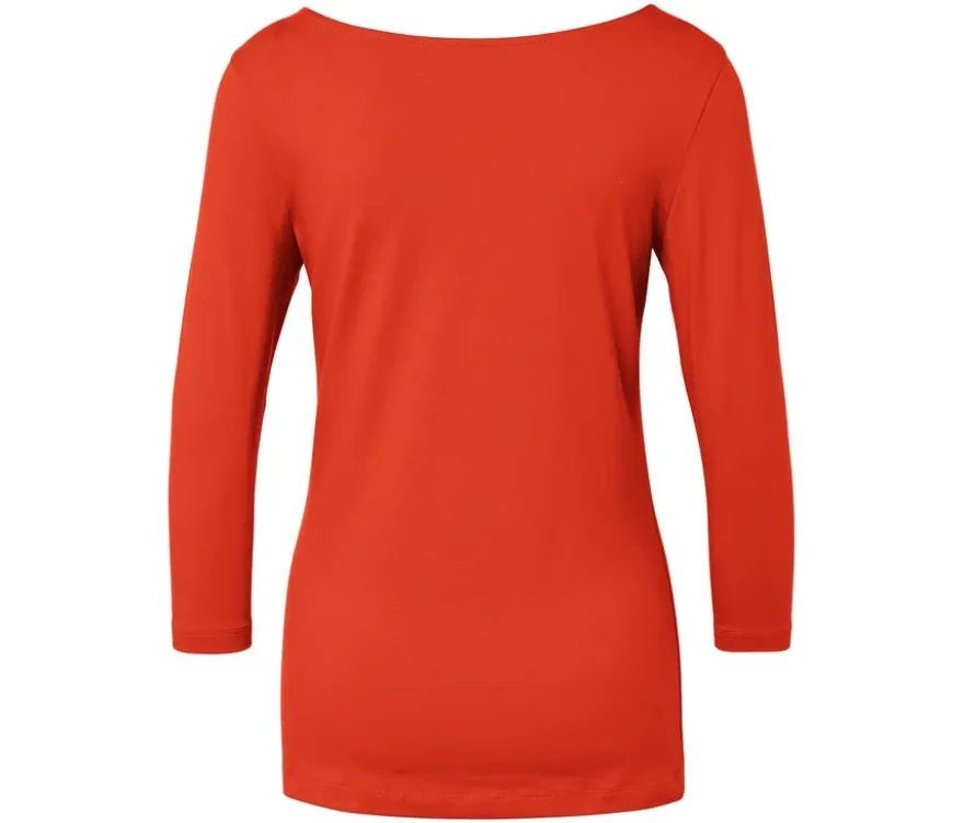 Shirt mit 3/4-Arm, orange