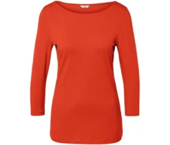 Shirt mit 3/4-Arm, orange
