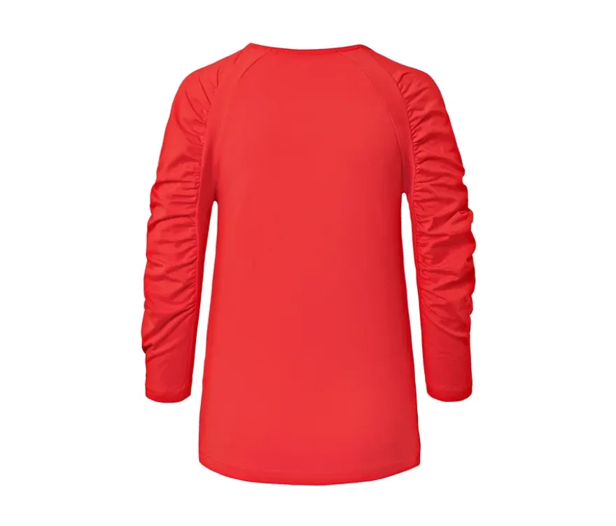 Shirt mit 3/4-Arm, rot