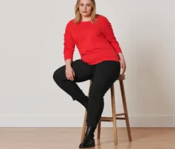 Shirt mit 3/4-Arm, rot