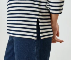 Shirt mit 3/4-Arm, Streifen