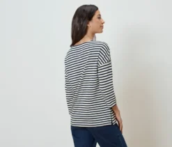 Shirt mit 3/4-Arm, Streifen