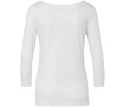 Shirt mit 3/4-Arm, weiß