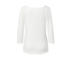 Shirt mit 3/4-Arm, weiß