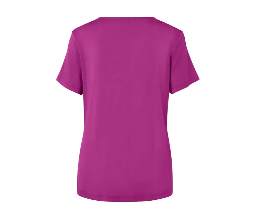 Shirt mit Faltendetail, berry