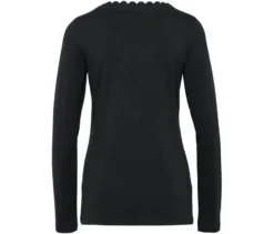 Shirt mit Wellenkante, schwarz