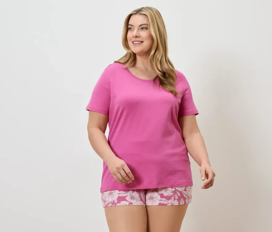 Shorty-Pyjama-Set, pink