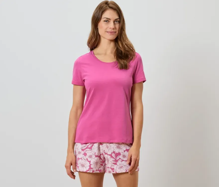 Shorty-Pyjama-Set, pink