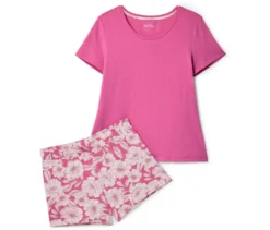 Shorty-Pyjama-Set, pink