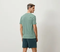 Shorty-Pyjama-Set, salbei