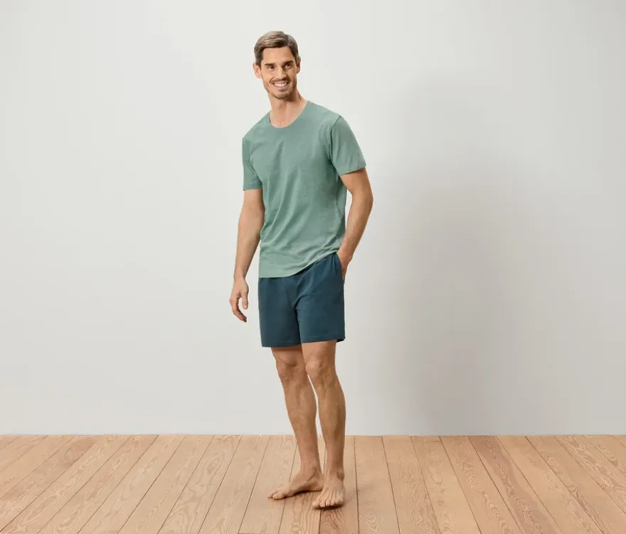 Shorty-Pyjama-Set, salbei