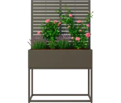 Sichtschutz mit Pflanzkasten, 90 x 174 x 42,5 cm
