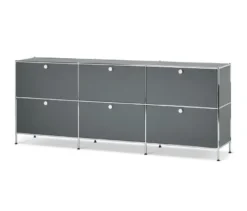 Sideboard »CN3« mit 6 Klappen, grau