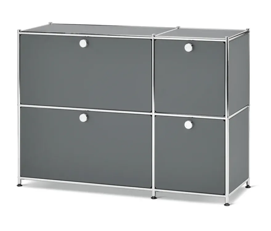 Sideboard »CN3« mit 4 Klappen, grau
