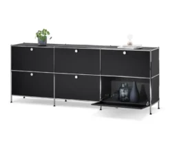 Sideboard »CN3« mit 6 Klappen, schwarz