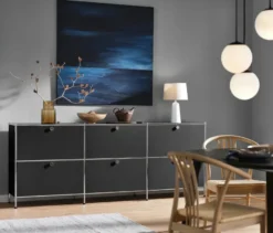 Sideboard »CN3« mit 6 Klappen, schwarz