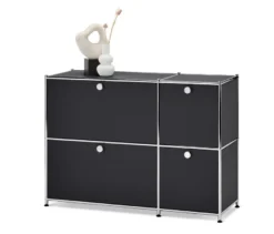 Sideboard »CN3« mit 4 Klappen, schwarz