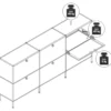 Sideboard »CN3« mit 6 Klappen, weiß